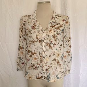 Zara Printed Polyester Blouse